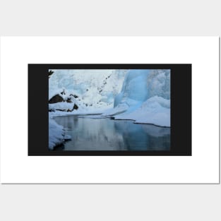 Icy Blue Reflections Posters and Art